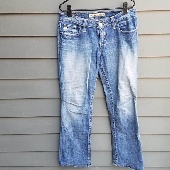 Big Star Maddie Mid Rise Boot Cut Jeans Size 28L - Picture 6 of 9